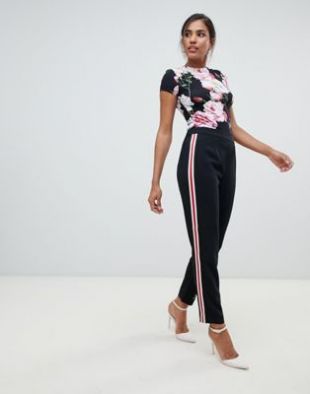 Ted Baker Madlyne trouser with floral detailing