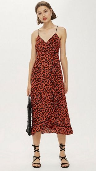Red Leopard  Dress size 6 (XS)