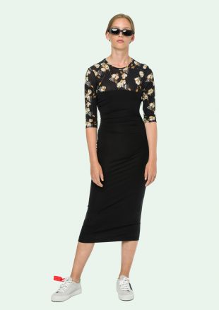 COTTON FLOWERS DRESS