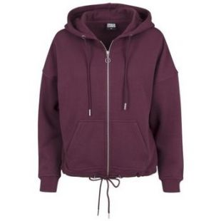 Urban Classics Sweat zippé à capuche bordeaux