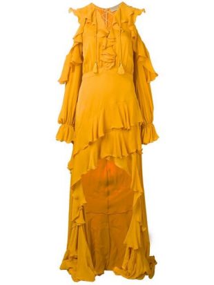 Elie Saab Robe Longue à Volants