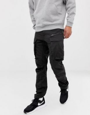 G-Star Pantalon cargo zippé effet 3D coupe fuselée Noir