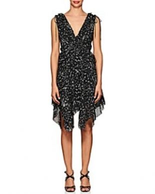 DEREK LAM 10 CROSBY - Derek Lam 10 Crosby Women's Ruffle Floral Silk Dress