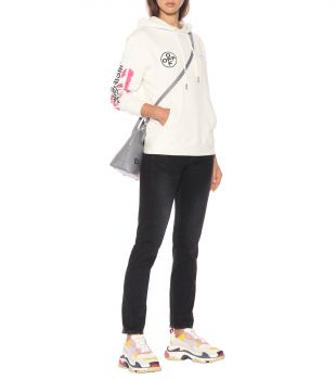 Off-White Sweat shirt à capuche en coton imprimé