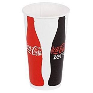 Coca-Cola New (50) Coke Restaurant Red White Paper Cups 16oz