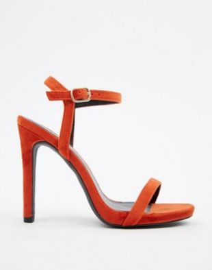 chaussures femme orange talon