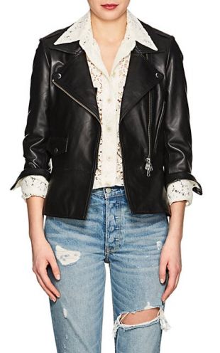 Barneys New York - Leather Moto Jacket