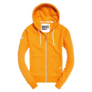 Superdry Sweat à capuche zippé Jaune