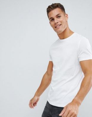 shirt ras de cou en tissu bio blanc