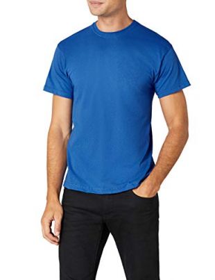 Fruit of the Loom SS022M T-Shirt, (Bleu Roi), Large Homme