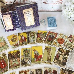 Vintage les cartes de Tarot Rider Waite Original du pont Pack Set, astrologie, Pamela Colman Smith, Arthur Edward Waite, Liz Greene U.S. jeux, Belgique