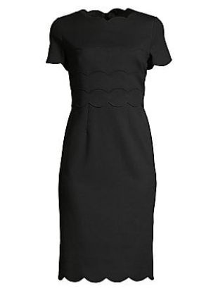Demmia Scallop Trim Sheath Dress