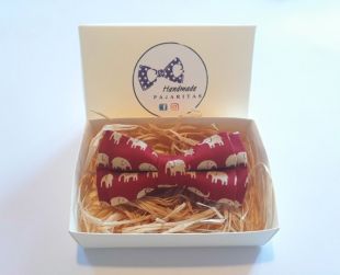 Red Elephant Bow Tie