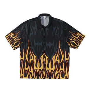 Twenty Apparel - Twenty Apparel Fire Flame Hawaiian Shirt