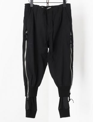 2018 Spring Double-layered fabric double trousers zipper adjustable