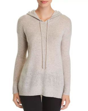 C By Bloomingdale's - Long Cashmere Hooded Sweater