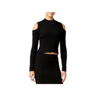 JESSICA SIMPSON - Albia Pullover Sweater Cropped Open Shoulder