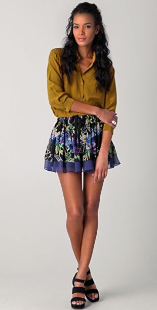 Floral Drew Skirt