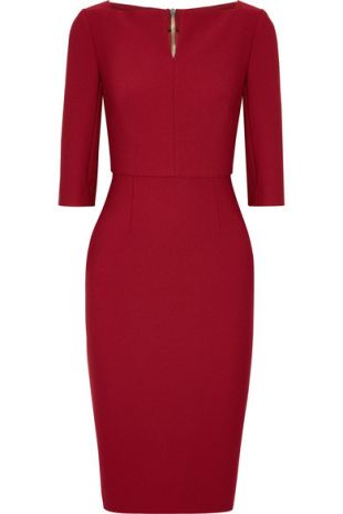 serena van der woodsen burgundy dress Serena Lace Dress – Couture By Noor main image 1