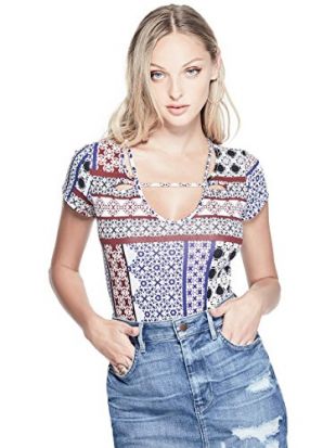 Body Manga Larga Mujer GUESS Brianne - Diseño Elegante, Broches En La Entrepiema, Incluye Plástico Reciclado Oceánico