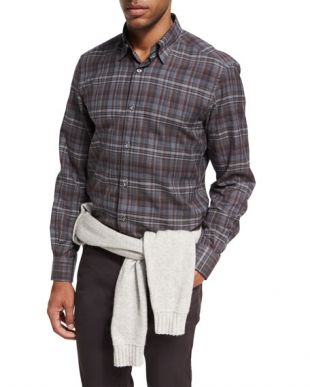 Plaid Cotton Shirt