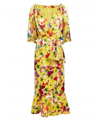 Olivia Floral Midi Dress