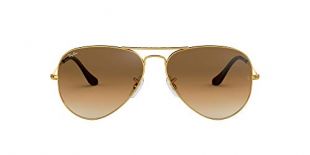 Ray-Ban RB3025 Aviator Classic Sunglasses, Gold/Brown Gradient, 62 mm