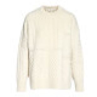 Pull Sweater Rochere Laine Merinos Blanc Cassé