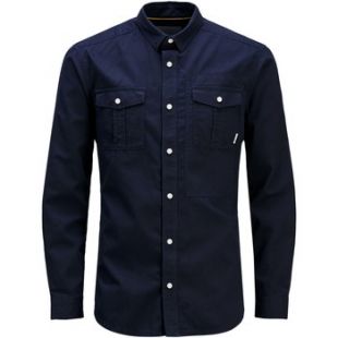 Jack & Jones Chemise bleue à double poche poitrine