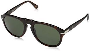 Persol Mens Sunglasses Gunmetal/Silver Metal - Non-Polarized - 52mm