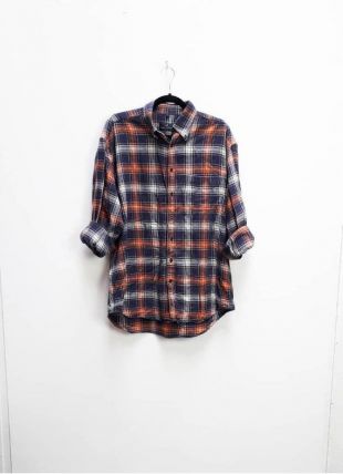 Chemise Columbia Flanelle à Carreaux Homme XL (vert/bleu) Manches Longues - Vintage Années 90