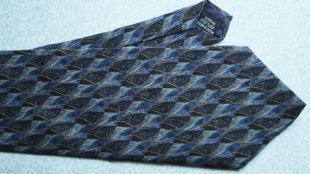 Cocktail couleurs 100% soie cravate noir, bleu et gris Vintage fête des pères cadeau pour lui cadeau de professeur corbatas