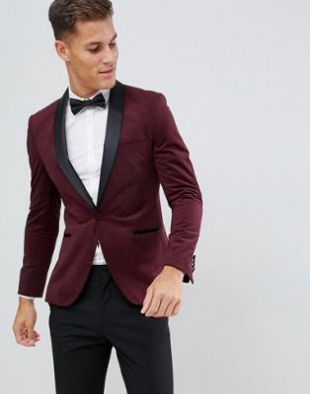 Velvet fitted jacket with cuff