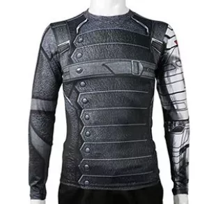 Civil War Winter Soldier Shirt Long Sleeves Sport Shirt