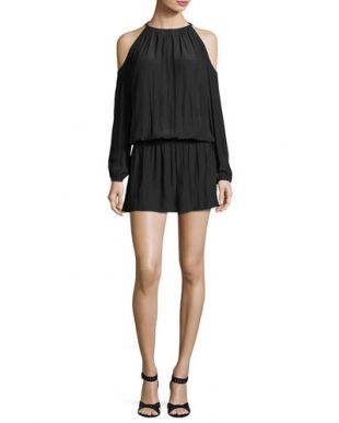 Lauren Cold-Shoulder Blouson Dress