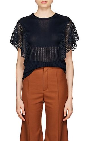 Chloé - Knit & Lace Top