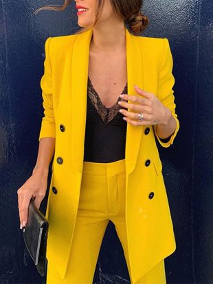 Cardigan En Tricot à Boutons Pour Femme - Manches Longues - Volants