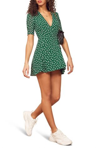 reformation green polka dot dress WornOnTV: Belly's green polka dot dress on The Summer I Turned Pretty | Lola Tung