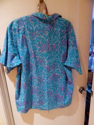 Vintage HOKU pour homme chemise hawaïenne au revers imprimé grande taille 2xl