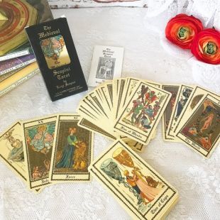 Vintage 1985 The Medieval Scapini Tarot Cards Deck Set, Astrology, Collectable, Luigi Scapini, 78 card, US Games, fortune te
