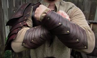 Brassards de Bloodmoon chasseur cuir brassards   jeu de rôle fantasy armor