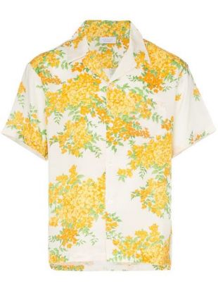 John Elliott Chemise à Fleurs Et Manches Courtes