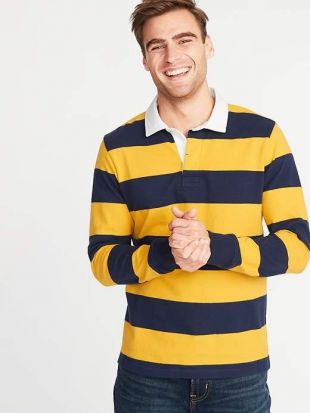 Old Navy Striped Thick Knit Jersey Rugby for Men
