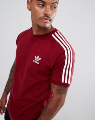 adidas Originals California T-shirt en Rouge DH5810