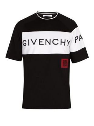 Givenchy Logo embroidered cotton T shirt