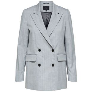 Selected Blazer Double boutonnage Gris