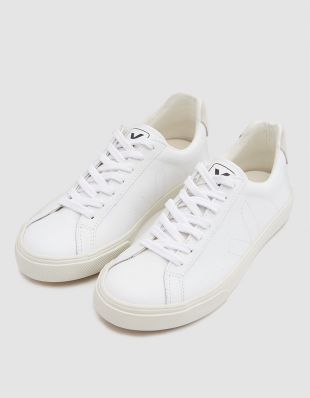 Veja Sneakers à lacets en cuir en  blanc