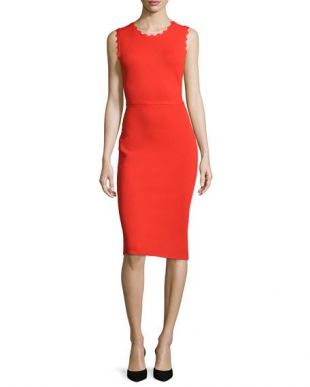 A.L.C. - Aldridge Scalloped Sheath Dress