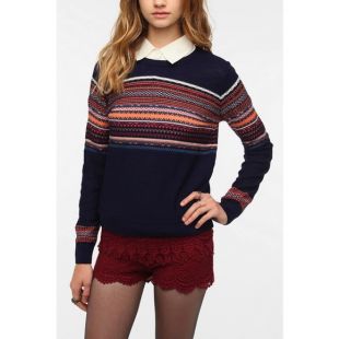 Reverse Fair Isle Sweater