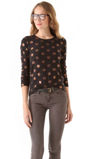 Marc by Marc Jacobs Clara dot tee worn by April Ludgate (Aubrey Plaza) in  Parks and Recreation (S05E19)